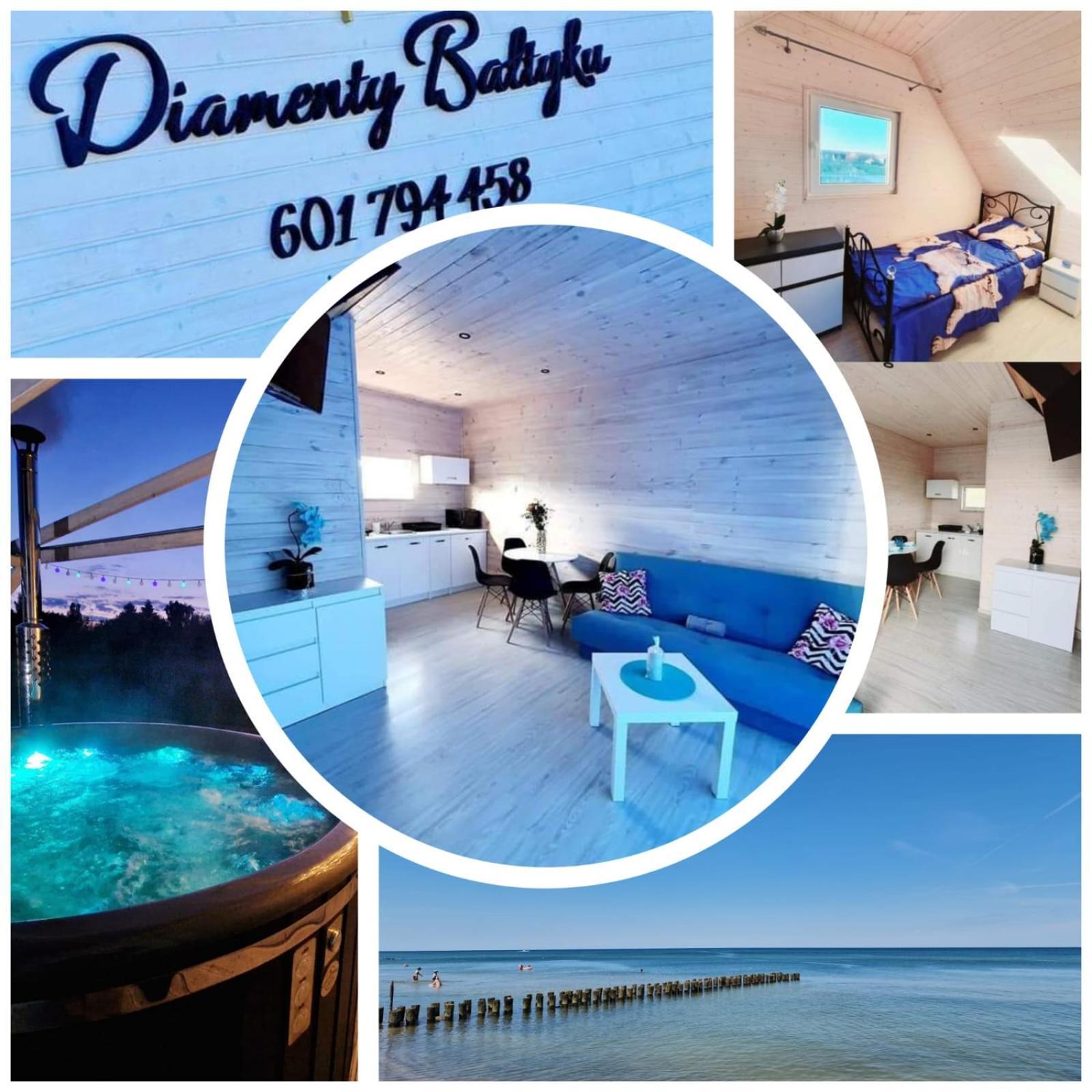Diamenty Baltyku Domki Wakacyjne Balia Z Jacuzzi Mielenko Exterior foto